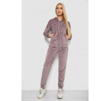 Спортивный костюм женский велюровый, цвет мокко, 177R018