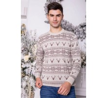 Свитер мужской, цвет бежевый, 161R706