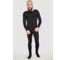 Термобелье мужское на флисе, цвет черный, 131R153115