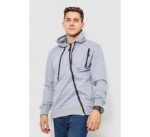 Спорт кофта мужская на молнии, цвет светло-серый, 247R700