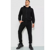 Спорт костюм мужской двунитка, цвет черный, 119R200-1