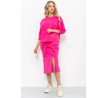 Костюм женский повседневный, цвет розовый, 115R0518.