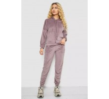 Спортивный костюм женский велюровый, цвет мокко, 177R022-1