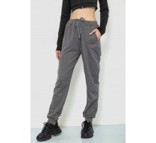 Спорт брюки женские, цвет серый, 244R5477