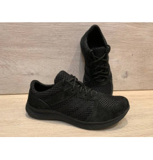 Тактичні літні кросівки з натурального нубуку та 3D сіткою для вентиляції   чорний