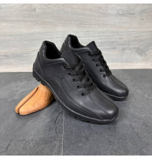 Кросівки  демісезонні з натуральної шкіри колір чорний