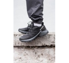 Мужские кроссовки Salomon Supercross 4 Gore-tex termo black (Оранжевая надпись Contagrip)