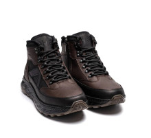 Зимові шкіряні черевики Hamma коричневі