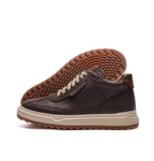 Зимние кожаные ботинки Hamma коричневые