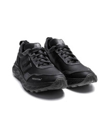 Демісезонні шкіряні кросівки New Balance колір чорний сірий