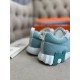 Кроссовки Hermes мужские зеленые с белым ob424-1