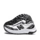 Демисезонные кожаные кроссовки New Balance цвет белый/серый/черный