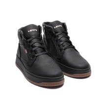 Черевики зимові шкіряні  Levis колір Чорний