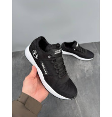 Чоловічі літні кросівки сітка Under Armour колір чорно білі