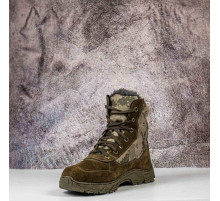 Тактичні берці зимові хутро з ступінатором без замочка  олива  / піксель