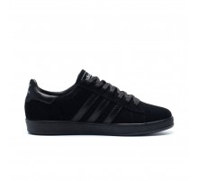 кожаные демисезонные кроссовки Adidas (черные)