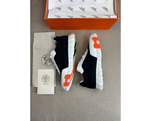 Кросівки Hermes чоловічі чорні з білим ob423-1 Кросівки Hermes чоловічі чорні з білим ob423-1