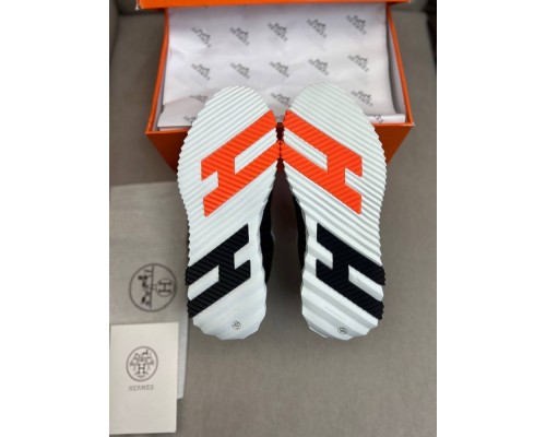 Кросівки Hermes чоловічі чорні з білим ob423-1 Кросівки Hermes чоловічі чорні з білим ob423-1