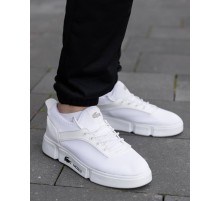 Кроссовки летние Lacoste сетка цвет: белый
