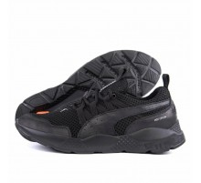 Летние кроссовки сетка Puma черные