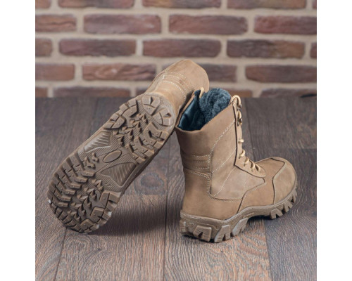 Тактические зимние берцы койот мех