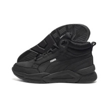 Зимние кожаные ботинки Puma (черные)