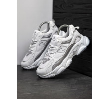 Кросівки New Balance замш/шкіра/3D сітка колір білий, сірий