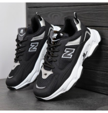 Кросівки New Balance замш/шкіра/3D сітка колір чорний, білий