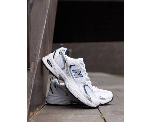 Кроссовки лето вставки сетка New Balance 530 цвет: белый/синий
