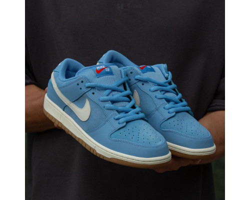 Кроссовки демисезонные кожаные Nike цвет голубой/белый