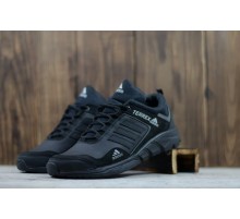 Кожаные кроссовки Adidas цвет черный