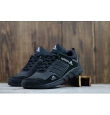 Кожаные кроссовки Adidas цвет черный