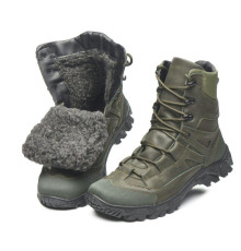 Тактические зимние берцы темное масло Тактические зимние берцы темное масло