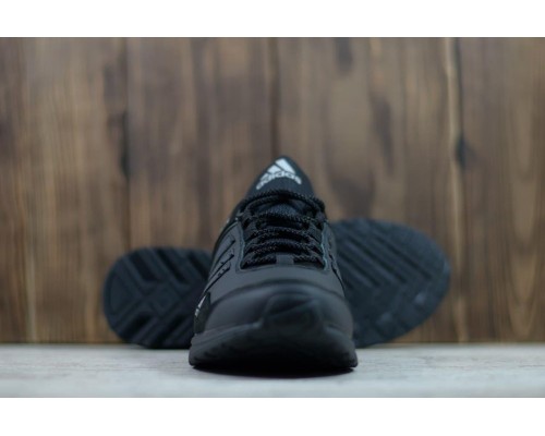 Кожаные кроссовки Adidas цвет черный