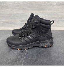 Черевики  зимові шкіряні, хутро чорні