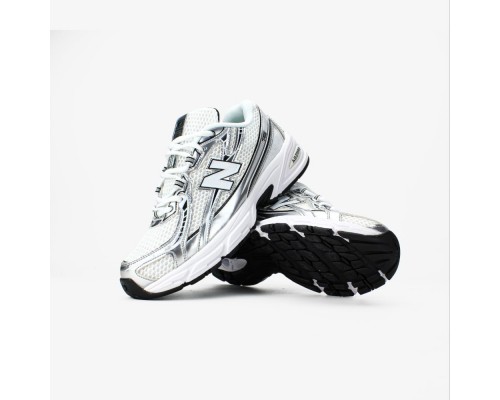 Кроссовки весна лето New Balance сетка белый/серебристый/черный Кроссовки весна лето New Balance сетка белый/серебристый/черный