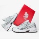 Кроссовки весна лето New Balance сетка белый/серебристый/черный