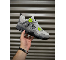 Кросівки Nike Air Jordan 4 Retro, замша (dark gray)