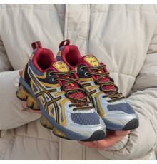 Демісезонні кросівки Asics колір червоний/жовтий/сірий