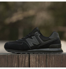 Демісезонні кросівки New Balance 574 колір чорний