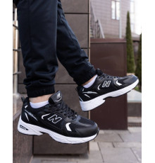 Кросівки літо вставки сітка  New Balance 530 колір чорний