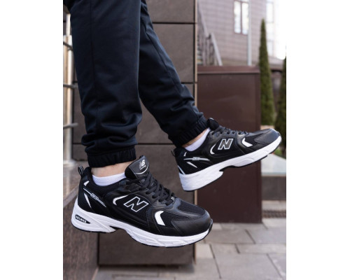 Кросівки літо вставки сітка New Balance 530 колір чорний