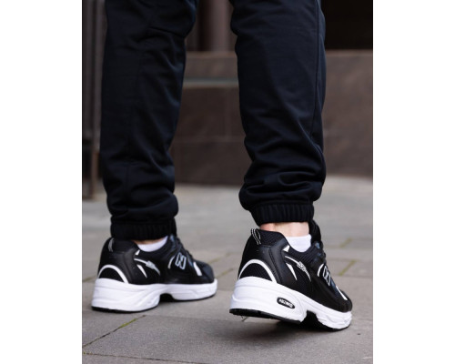 Кросівки літо вставки сітка New Balance 530 колір чорний