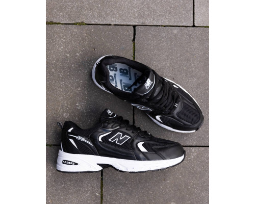 Кросівки літо вставки сітка New Balance 530 колір чорний