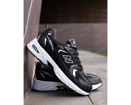 Кросівки літо вставки сітка New Balance 530 колір чорний