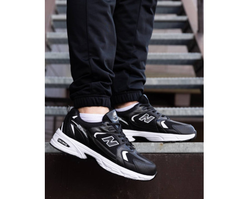 Кросівки літо вставки сітка New Balance 530 колір чорний