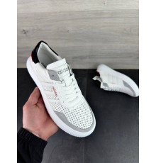 Кеды мужские весна-лето Аdidas перфорация белые