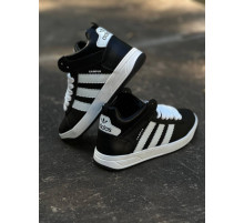 Зимові черевики Adidas Campus колір чорний, білий