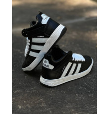Зимние ботинки Adidas Campus цвет черный, белый