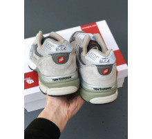 Кроссовки весна лето New Balance 990 кожа, текстиль серые